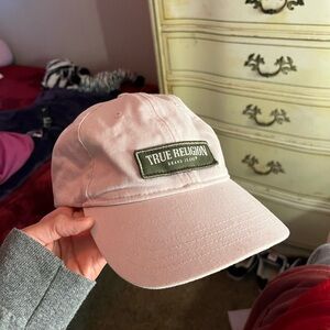 True Religion Pink Baseball Cap